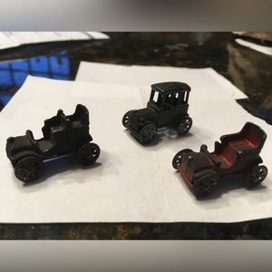 Miniature antique cars